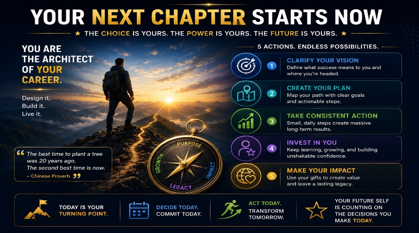 Your next chapter starts now